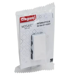 Mécanisme interrupteur va-et-vient Legrand Mosaïc blanc