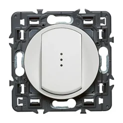 Mécanisme poussoir lumineux Legrand Céliane 6A blanc