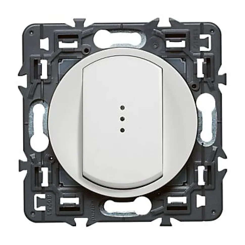 Mécanisme poussoir lumineux Legrand Céliane 6A blanc