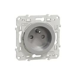 Mécanisme prise avec terre Schneider Electric Odace aluminium