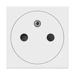Mécanisme prise 2pôles+terre affleurante 2 modules Legrand Mosaïc