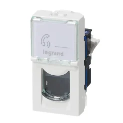Mécanisme prise RJ45 cat6 1 module Legrand Mosaïc