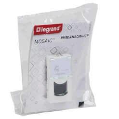 Mécanisme prise RJ45 cat6 1 module Legrand Mosaïc
