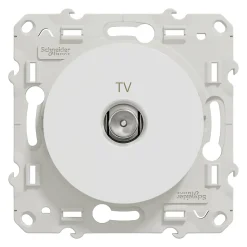 Mécanisme prise TV Schneider Electric Odace blanc