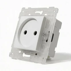 Mécanismes 2 prises Colours Kalya blanc glossy