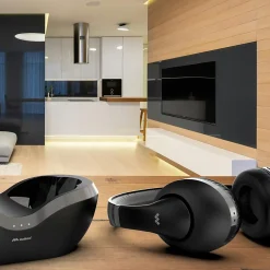 Meliconi - Casque TV Bluetooth - HP FLASH BASE - sans fil avec station d'accueil - Autonomie 75h - Portée 10m
