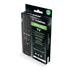 Meliconi - Télécommande de remplacement TLC EVO.4 pour TV Philips - 100% fonctions d'origine - Accès direct Netflix, Youtube, Prim