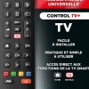 Meliconi - Télécommande universelle CONTROL TV+ pour une TV - 100% fonctions d'origine - Accès direct Netflix - programmation simp