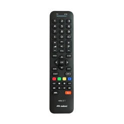 Meliconi - Télécommande universelle EASY 2.1 pour 1 TV + 1 décodeur TNT SAT ou ADSL- 100% fonctions d'origine - Touches Smart Tv