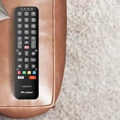 Meliconi - Télécommande universelle EASYTEL 4 pour 4 appareils TV, SAT, TNT, DVD, BOX - 100% fonctions d'origine - Touche Netflix