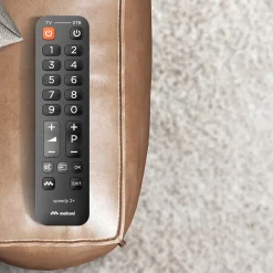 Meliconi - Télécommande universelle SPEEDY 2+ - Clavier numérique simplifié et touche extra large - Pour TV + 1 décodeur TNT ou SA