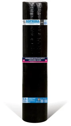 Membrane d'étanchéité Soprema noir 6m²
