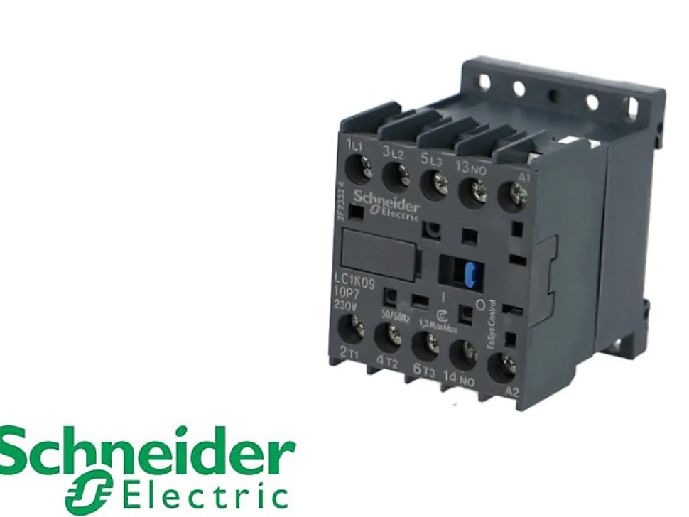 Mini contacteur Schneider TeSys LC1K 9A 230VAC 3P + 1NO