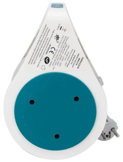 Mini enrouleur 2 prises P+T + 2 USB - 7m - Bleu - Zenitech