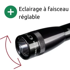 Mini Maglite Lampe torche LED 2x piles AAA - Noir