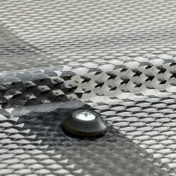 MK PC DIAMONDS vis galvanisées M5 x 40 mm pour métal avec rondelle d'étanchéité grise, pour revêtement en polycarbonate, 50 pièces