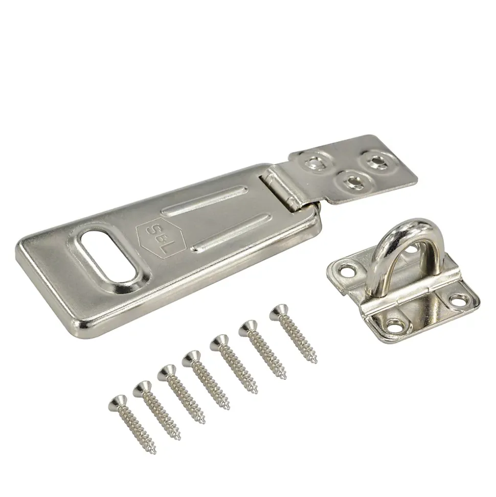 Moraillon et cadenas en acier galvanisé Moraillon Smith & Locke 90mm
