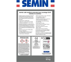 Mortier Colle Polyvalent pour Carrelage Kedoflex Gris Semin, Intérieur/Extérieur, sac de 25 kg, lot de 3