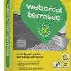 Mortier- colle pour carrelage (C2E) WEBER COL TERASSE - Sac de 25 Kg - GRIS