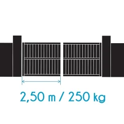 Motorisation connectée à bras Avidsen Orane SE pour portail battant