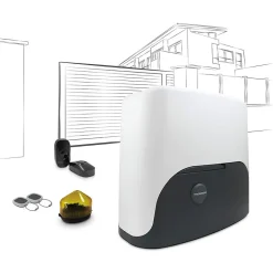 Motorisation connectée pour portail coulissant 6m Thomson + digicode