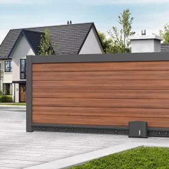 Motorisation et visiophone connecté pour portail coulissant de 4 m