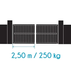 Motorisation pour portail à battants Avidsen ORANE SE + kit solaire + 2 télécommandes supplémentaires (3 en tout)