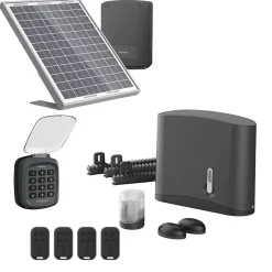 Motorisation solaire avec digicode Avidsen Zenia pour portail coulissant 4 m