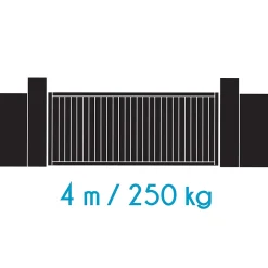 Motorisation solaire pour portail coulissant Zenia SE + 2 télécommandes supplémantaires (3 en tout) - Avidsen