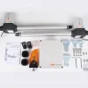 Motorisation vérin portail battant, 24V, 2 télécommandes portée 50m, Feu clignotant ampoule LED, Garantie 5 ans, Long. 4 m