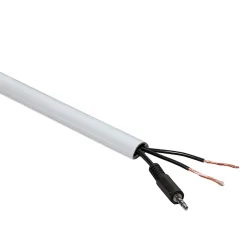 Moulure décorative demi-circulaire D-Line 16x08 mm blanche 2 m