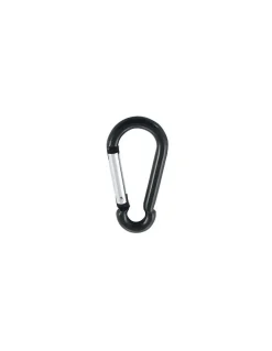 Mousqueton POMPIER 6X60 Noir Aluminium - 5 pièces