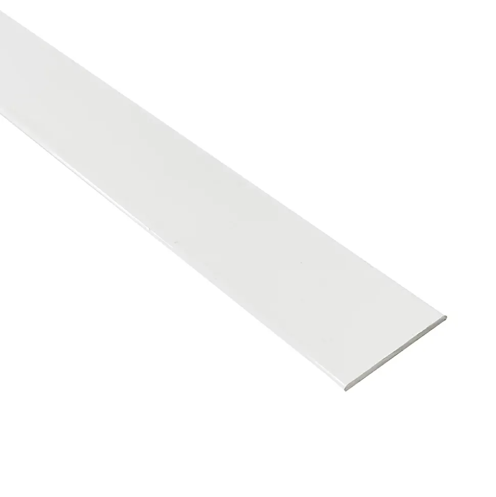 Méplat alu (24mm x 1,45mm x 1500 mm, Laqué Blanc)