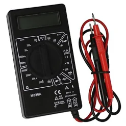 Multimètre digital ampères, volts, ohms M830A 19CAL