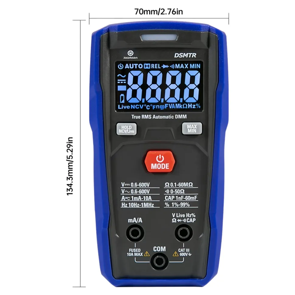 Multimètre numérique de poche DSMTR 600V Jacobsen