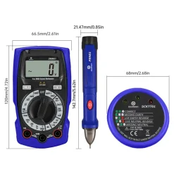 Multimètre numérique de poche DT-660 + AC-6F + DT-905A 1000V Jacobsen