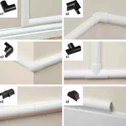 Multi-Pack d'accessoires pour goulotte D-Line noire 30x15mm