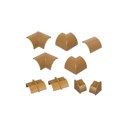 Multi-Pack d'accessoires pour goulotte D-Line effet chêne 22x22mm