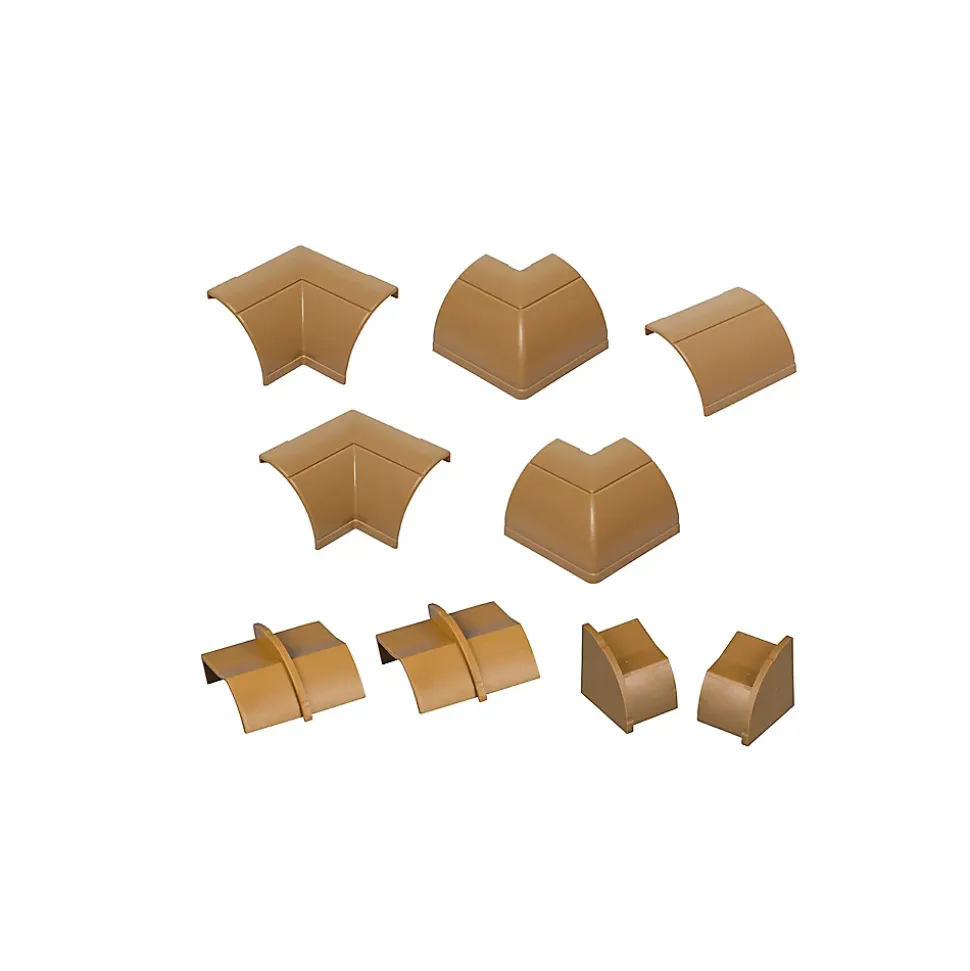Multi-Pack d'accessoires pour goulotte D-Line effet bois vernissable 22x22mm
