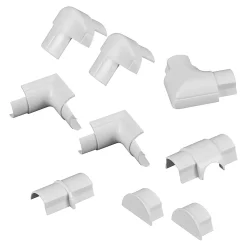 Multi-pack d'accessoires pour goulotte D-Line blanc 30 x 15 mm