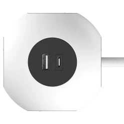 Multiprise 4 prises + 2 USB Jacobsen 1.5 m forme cube