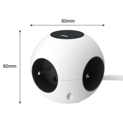 Multiprise 4 prises + 2 USB Jacobsen 1.5 m forme cube