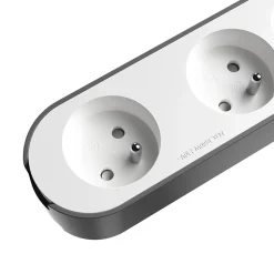 Multiprise 6 prises + 2 USB Jacobsen 1.5 m blanche