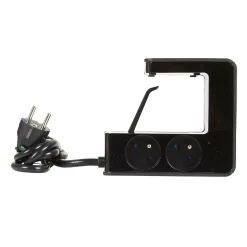 Multiprise 4 prises + 2 USB-A Legrand noir 1.5 m