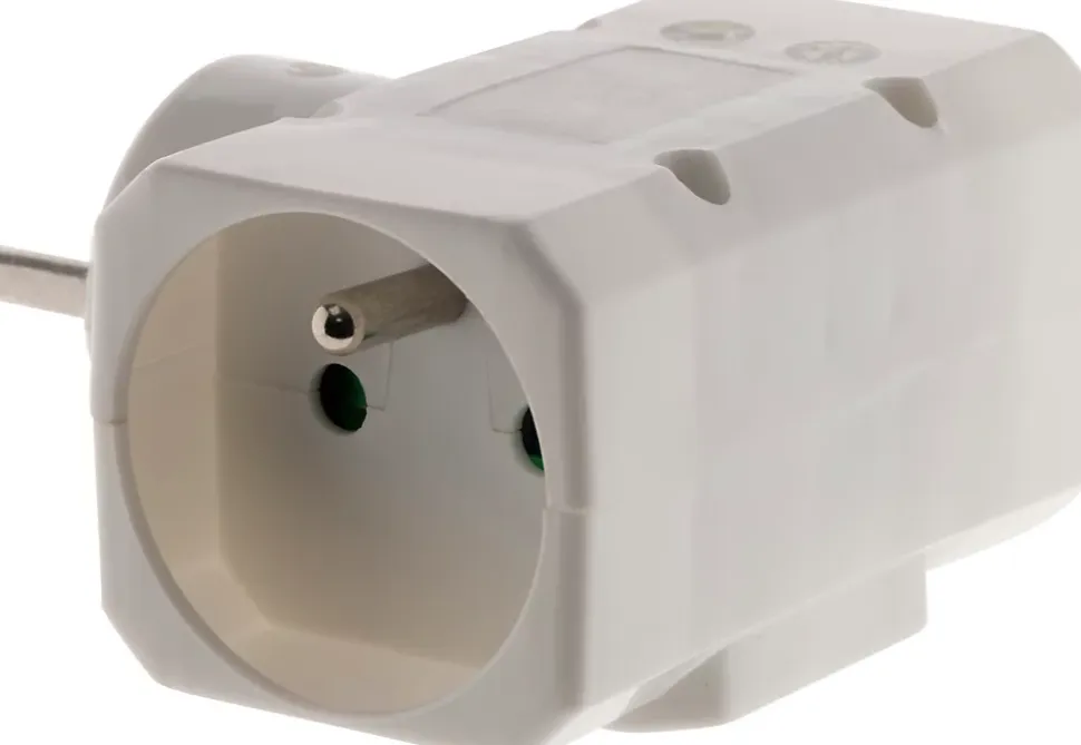Multiprise 3 prises 16A blanc L. 78 mm