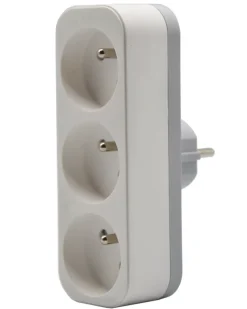 Multiprise 3 prises 16A Link2Home blanche