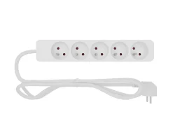 Multiprise 5 prises blanc 1 m 16A 3680W 230 V