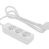 Multiprise 3 prises blanc 1 m 16A 3680W 230 V