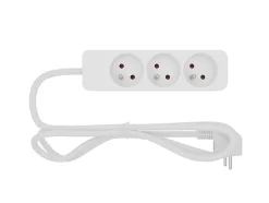 Multiprise 3 prises blanc 1 m 16A 3680W 230 V