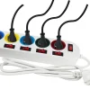 Multiprise 5 prises blanche Gao 230V 16A